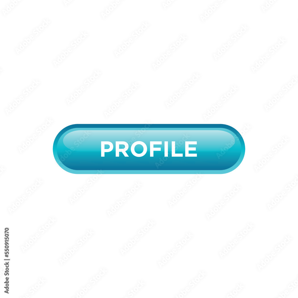 Profile Button Website Vector Template Profile Button Website Vector Template