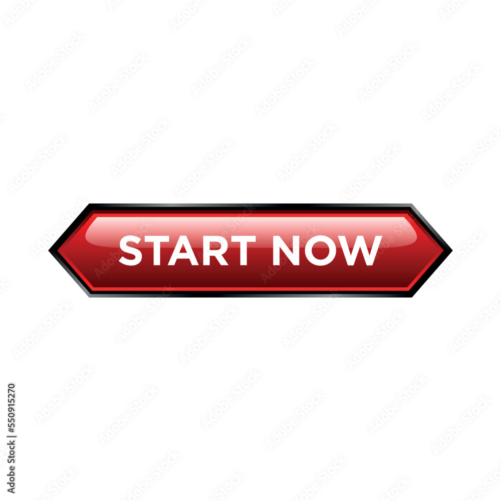 Start Now Button Website Vector Template Start Now Button Website Vector Template