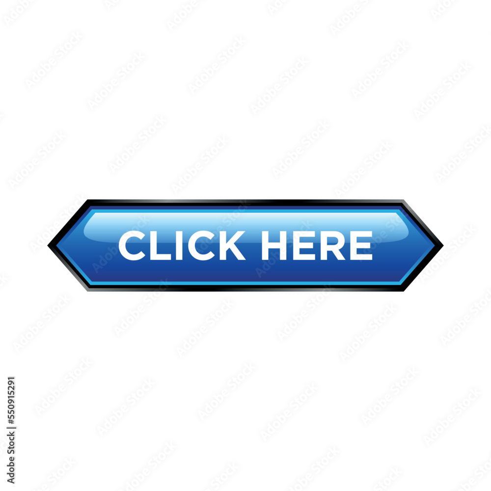 Click Here Button Website Vector Template Click Here Button Website Vector Template