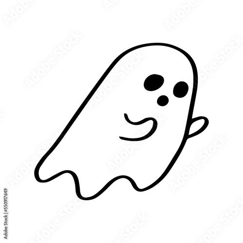 Ghost hand drawn illustration