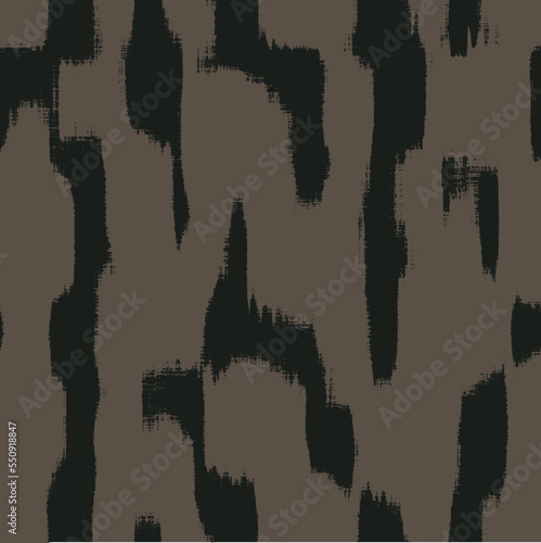 Retro liquid coffee background, denim blue marble seamless pattern. Vector illustration, EPS 10