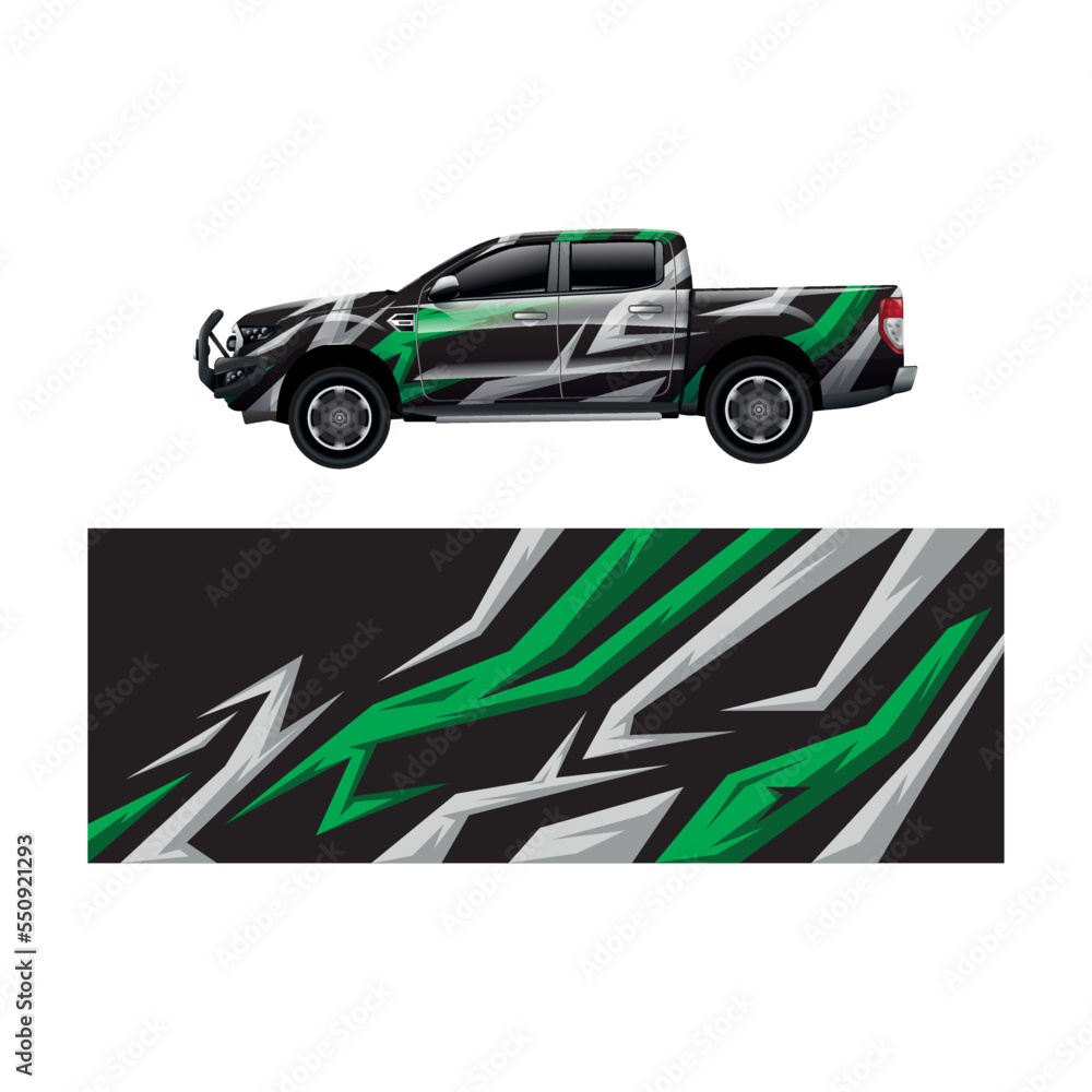 Car decal wrap design vector Car decal wrap design vector