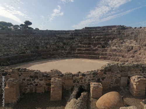 Nora archeological site in Italy.