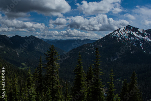 Alpine Lakes Wilderness Washington valley vista Deep Lake Trail © GregDPhotos