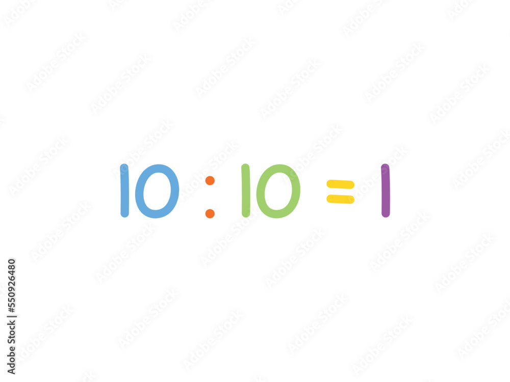 divided mathematics for children vector template divided mathematics for children vector template