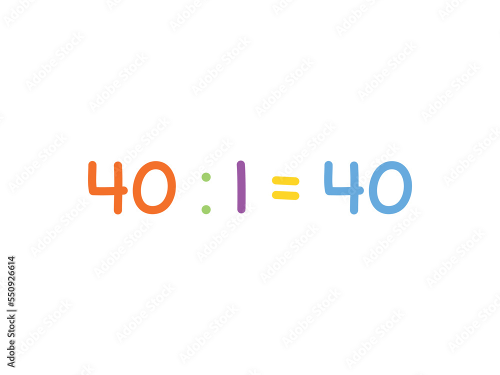 divided mathematics for children vector template divided mathematics for children vector template