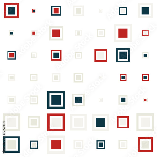 Squares halftone random pattern background. Vector illustration.