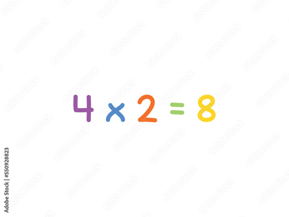 multiplication mathematics for children vector template multiplication mathematics for children vector template