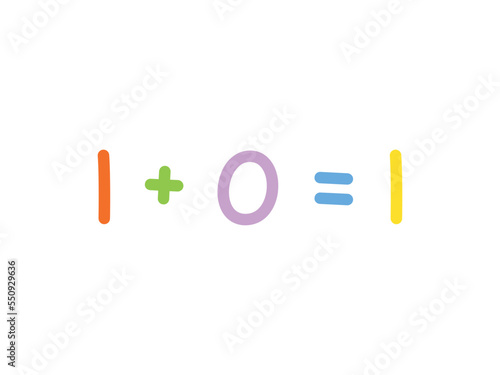 addition mathematics for children vector template