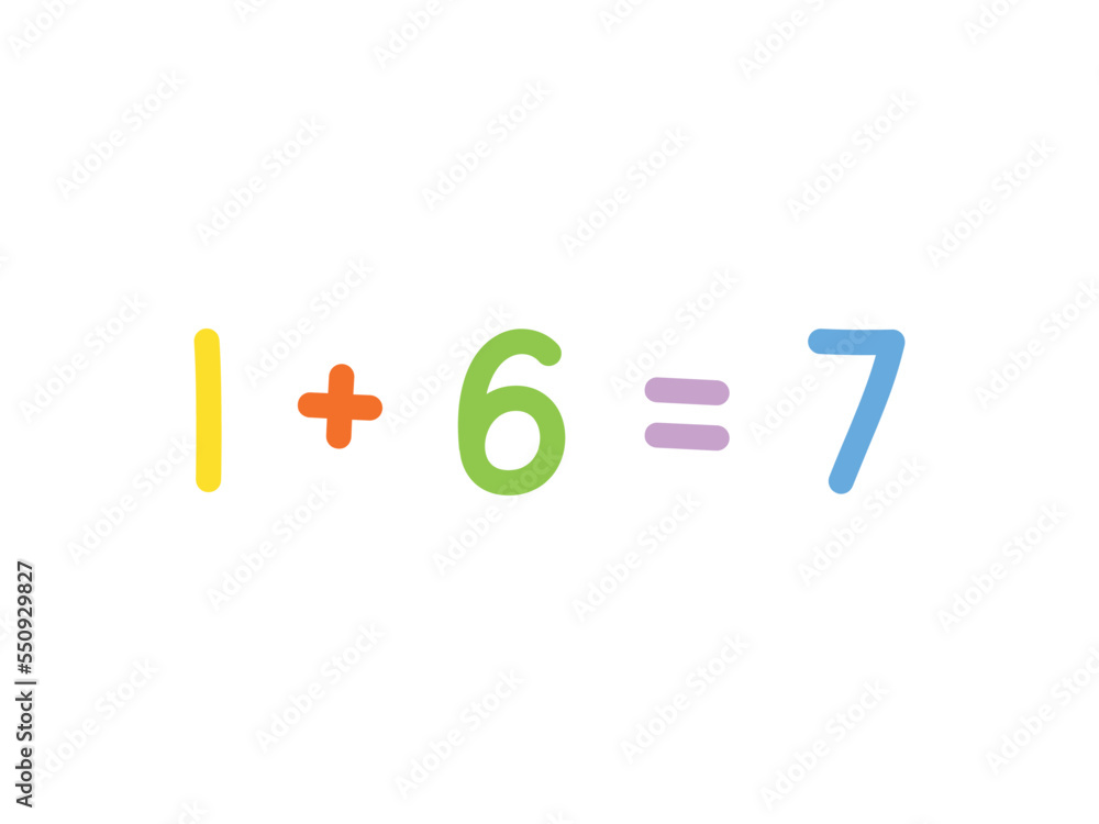 addition mathematics for children vector template addition mathematics for children vector template