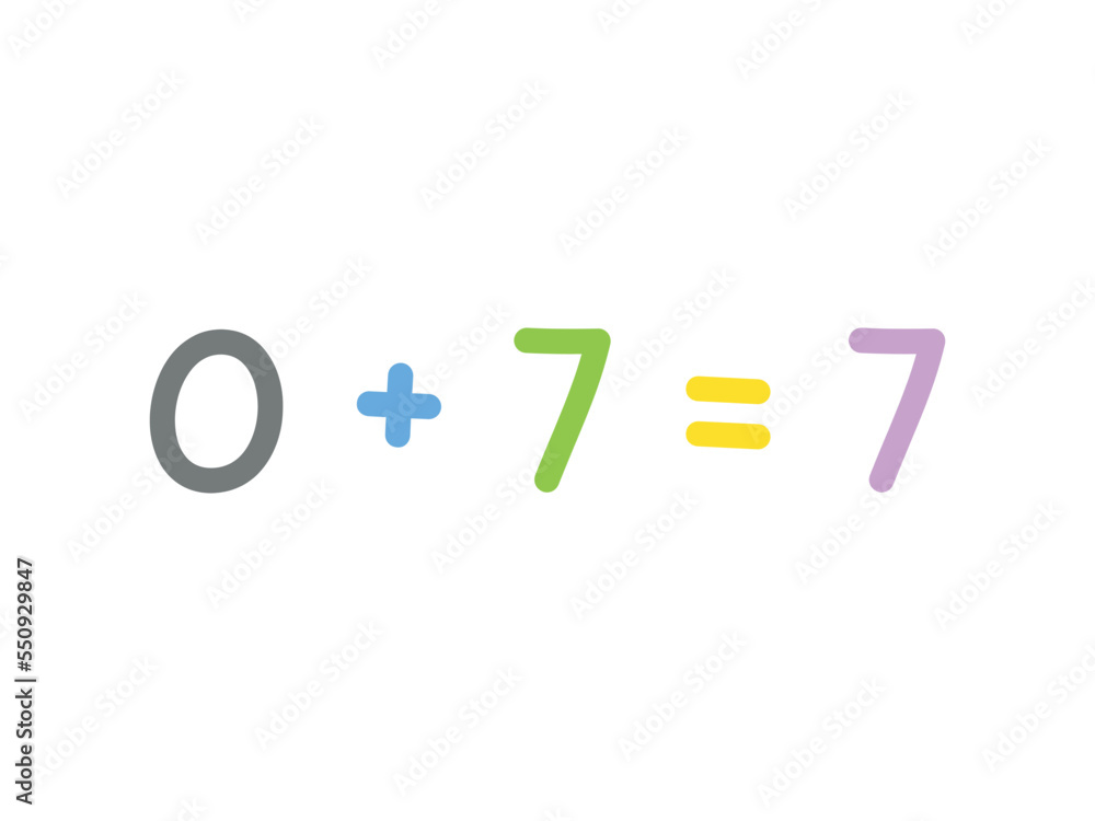 addition mathematics for children vector template addition mathematics for children vector template