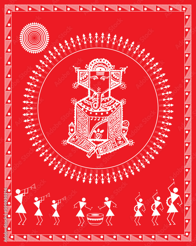 ganpati warli art