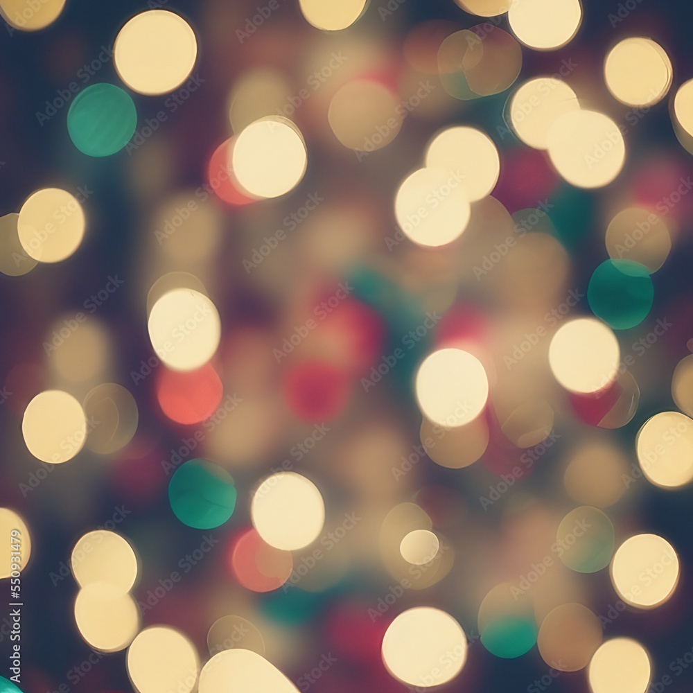 Christmas abstract blur background - light bokeh from Xmas tree at night party.png