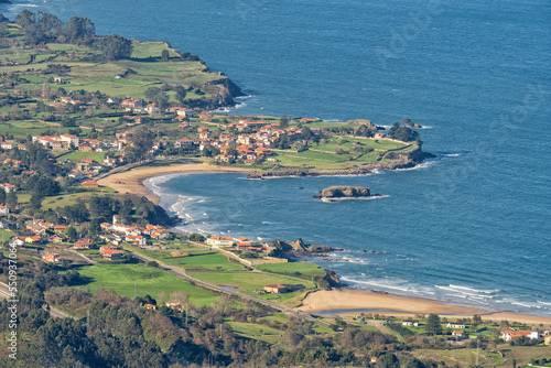 General view of the town La Isla in Spain
