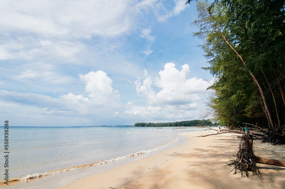 A peaceful view of the tropical sand beach. A peaceful view of the tropical sand beach.