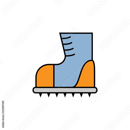 footwear, climbing, nature line icon on white background. Elements of mountaineering icon. Can be used for web, logo, mobile app, UI, UX © FIDAN