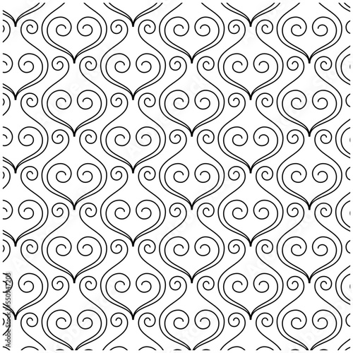 Vintage Ornament pattern Swirl stroke divider and filigree ornaments background for wedding invitation, greeting card and certificate design