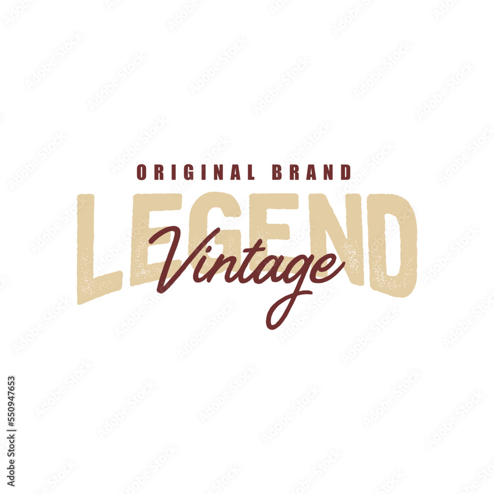 Vintage Badge Logo Design - Vector Stamp, old classic style illustration for apparel brand, restaurant, bistro, barber shop