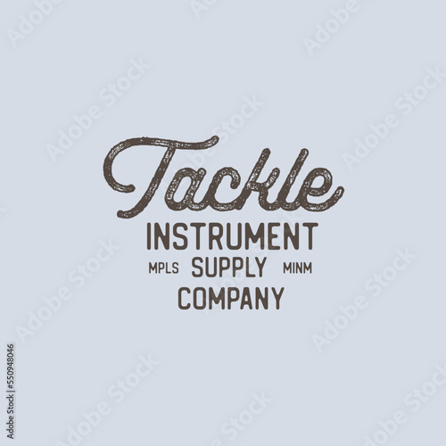 Vintage Badge Logo Design - Vector Stamp, old classic style illustration for apparel brand, restaurant, bistro, barber shop
