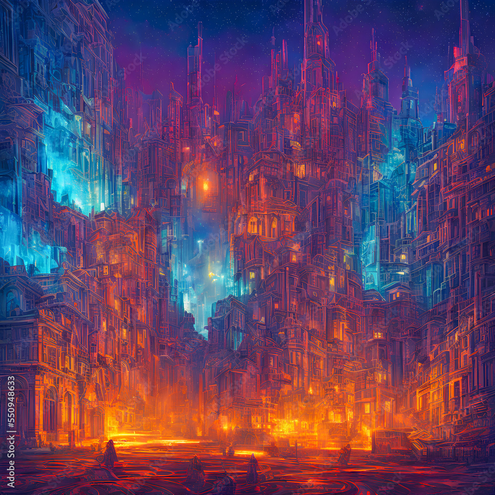 Fototapeta premium background with glowing lights