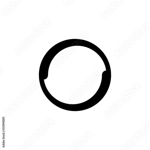 Vortex Spiral logo abstract circle shape - spiral motion twirl twist curve rotation spin whirlpool radial warp geometric shape for businesses - spinning circle