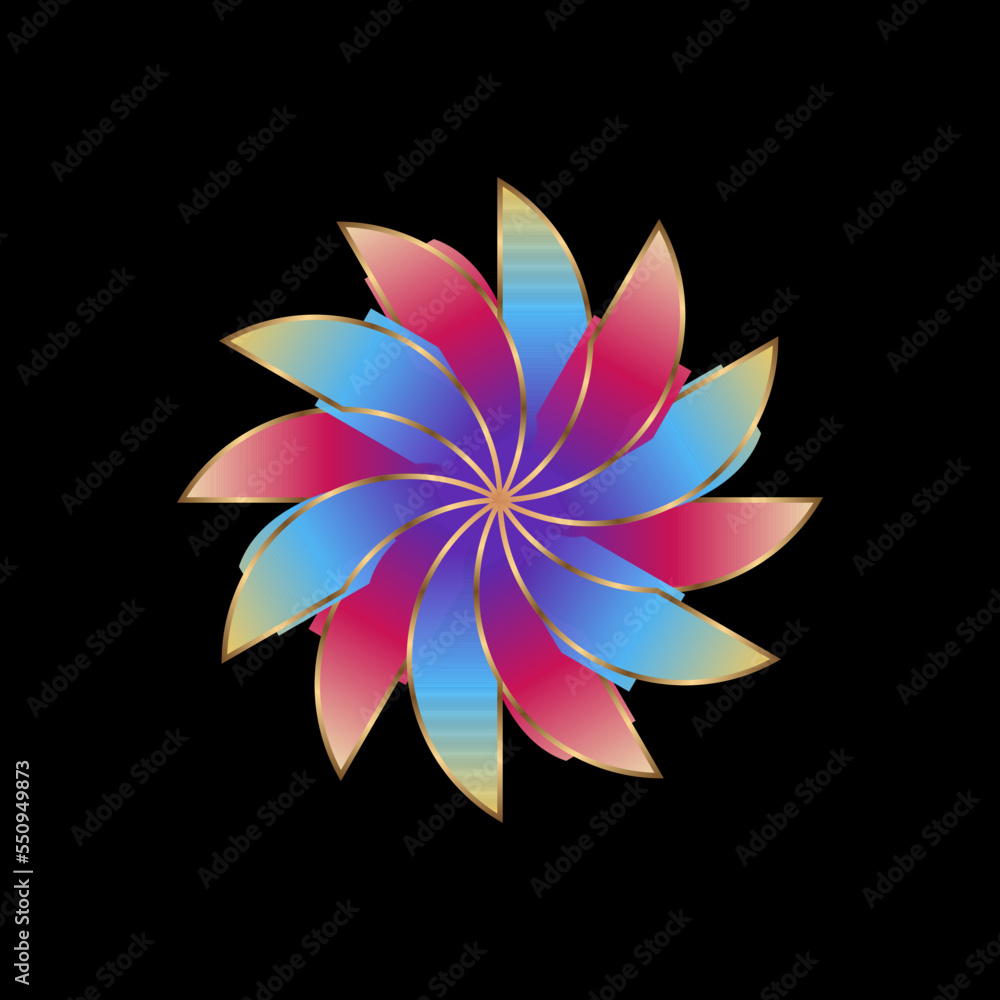Flower Logo Illustration - Nature wedding bloom blossom garden Hawaii art exotic tropical flora Flower Logo Illustration - Nature wedding bloom blossom garden Hawaii art exotic tropical flora