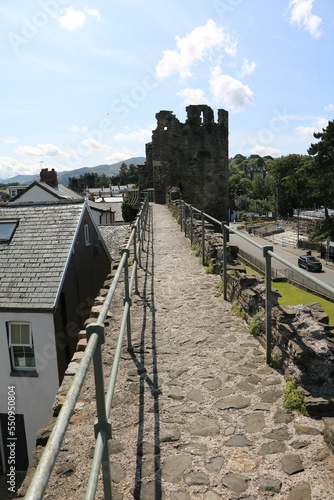 Historic Medieval City Walls of Conwy, Wales United Kingdom