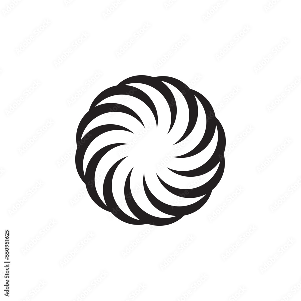 Vortex Circle logo abstract circle shape - spiral motion twirl twist curve rotation spin whirlpool radial warp geometric shape for businesses - spinning circle Vortex Circle logo abstract circle shape - spiral motion twirl twist curve rotation spin whirlpool radial warp geometric shape for businesses - spinning circle