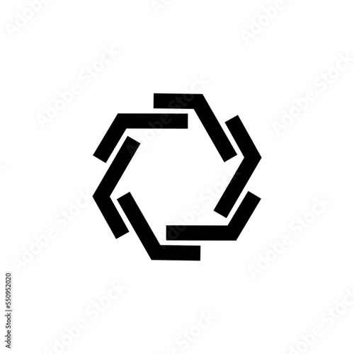 Vortex Circle logo abstract circle shape - spiral motion twirl twist curve rotation spin whirlpool radial warp geometric shape for businesses - spinning circle