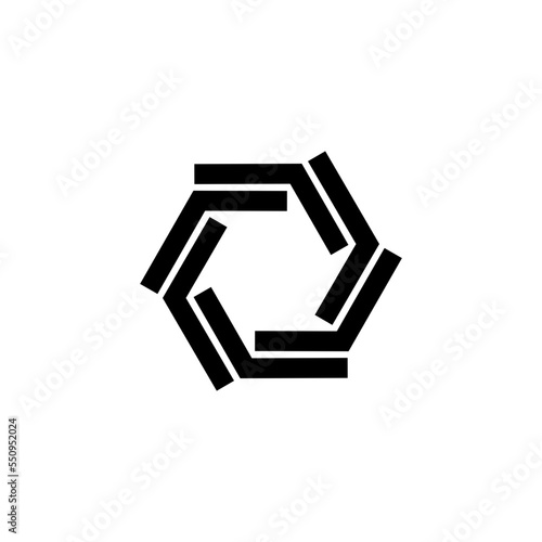Vortex Circle logo abstract circle shape - spiral motion twirl twist curve rotation spin whirlpool radial warp geometric shape for businesses - spinning circle