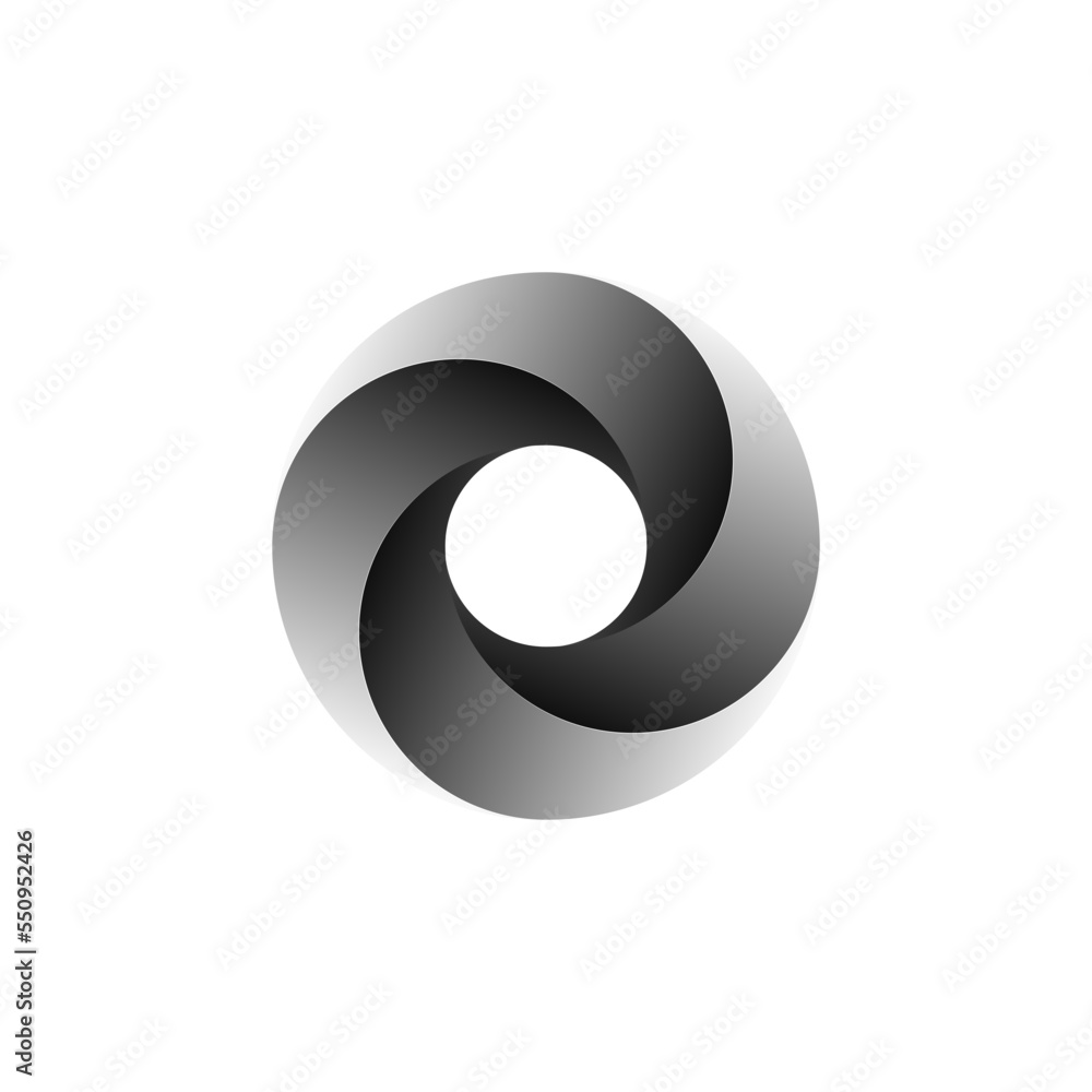 Vortex Circle logo abstract circle shape - spiral motion twirl twist curve rotation spin whirlpool radial warp geometric shape for businesses - spinning circle Vortex Circle logo abstract circle shape - spiral motion twirl twist curve rotation spin whirlpool radial warp geometric shape for businesses - spinning circle