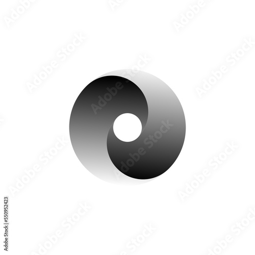 Wallpaper Mural Vortex Circle logo abstract circle shape - spiral motion twirl twist curve rotation spin whirlpool radial warp geometric shape for businesses - spinning circle Torontodigital.ca