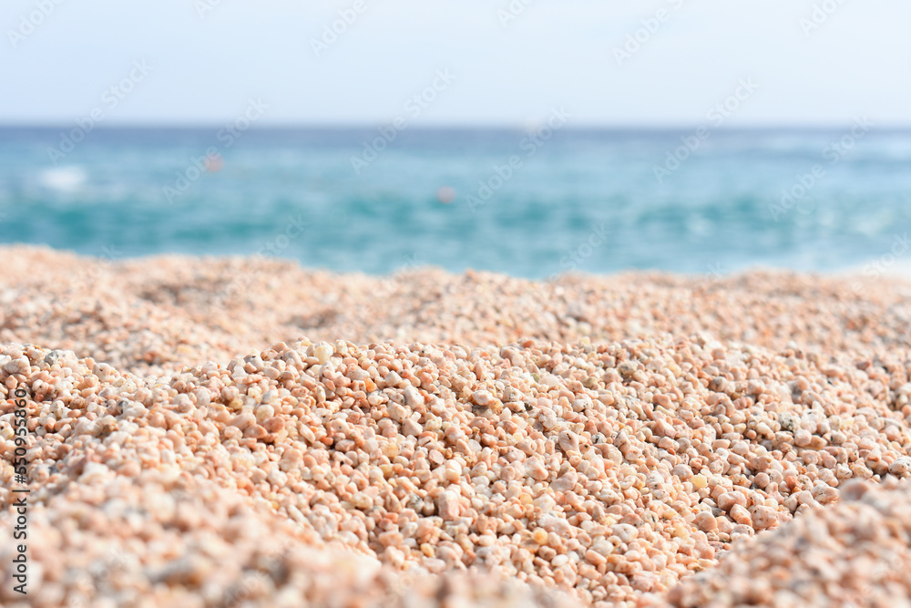 View of the ocean from the sand beach View of the ocean from the sand beach