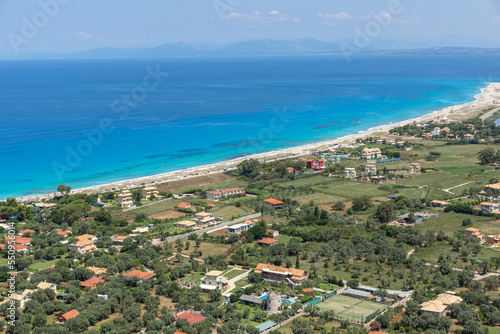 Amazing panoramic view of coastline of Lefkada  Greece