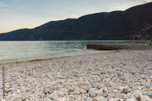 Amazing panoramic view of coastline of Lefkada  Greece