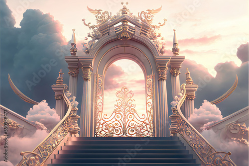 Vászonkép temple of heaven city, gates of heaven