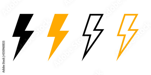 Free Download Lightning bolt icon set - GFXLoad