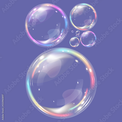 illustration of soap bubbles photo