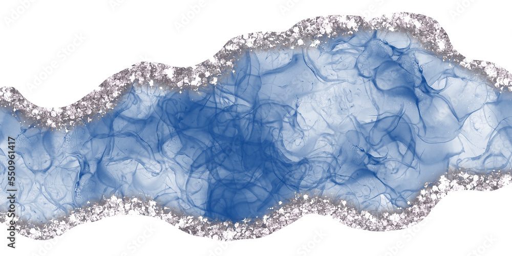Blue luxury abstract wavy borders. NO background. Blue luxury abstract wavy borders. NO background.