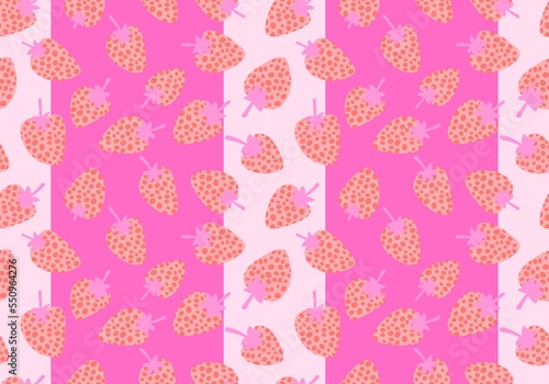 Cartoon summer fruit seamless strawberry pattern for wrapping paper and kids clothes print and fabrics