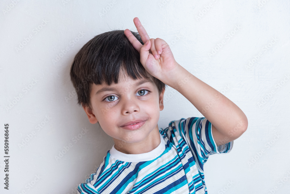 Cute funny adorable boy in the studio Cute funny adorable boy in the studio