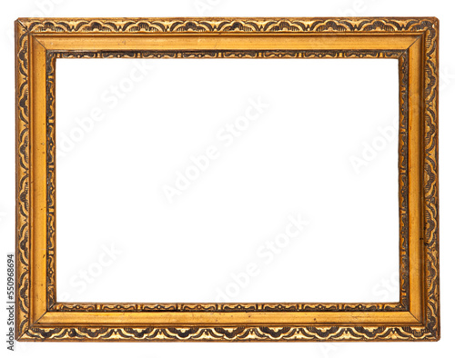 Obraz na płótnie Vintage antique pirture frame with transparent background. w salonie