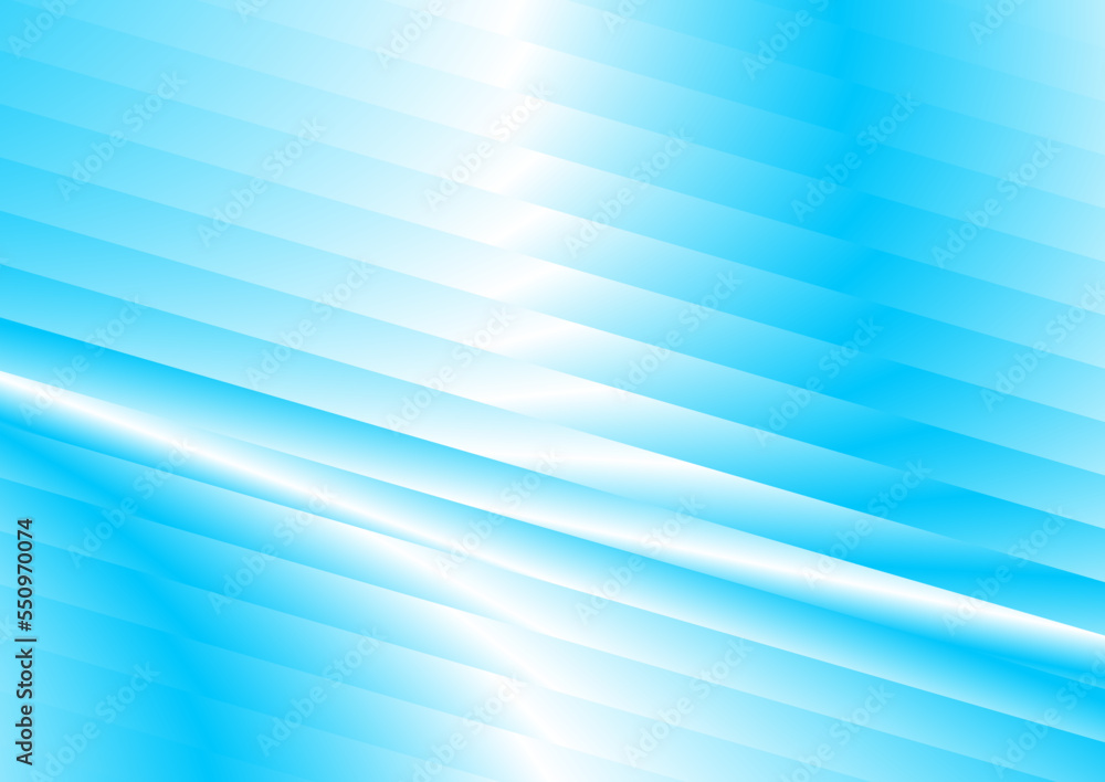 Obraz premium Blue white glossy stripes abstract concept background. Vector design
