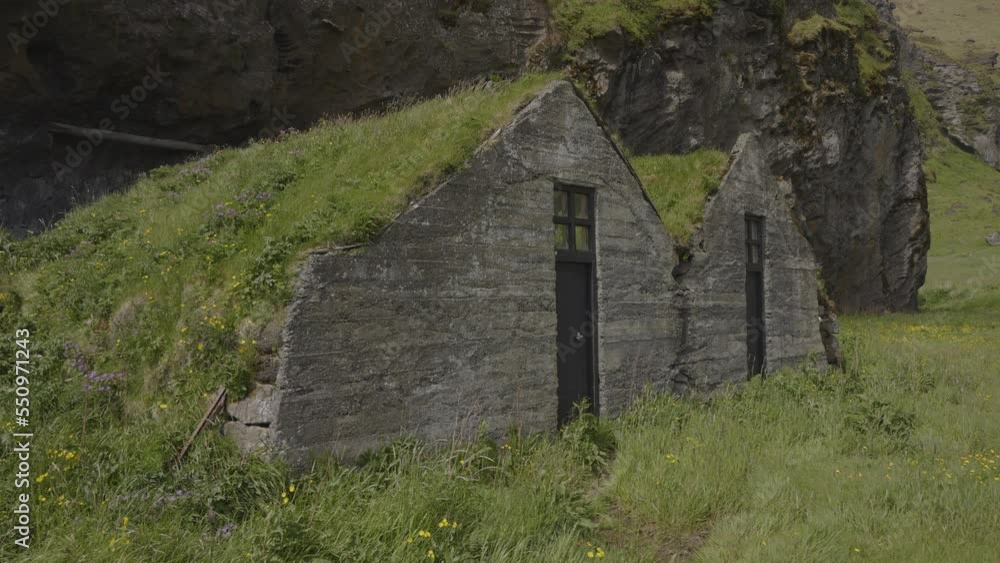 Grass-topped farmhouse / Evindarholar, Iceland Grass-topped farmhouse / Evindarholar, Iceland