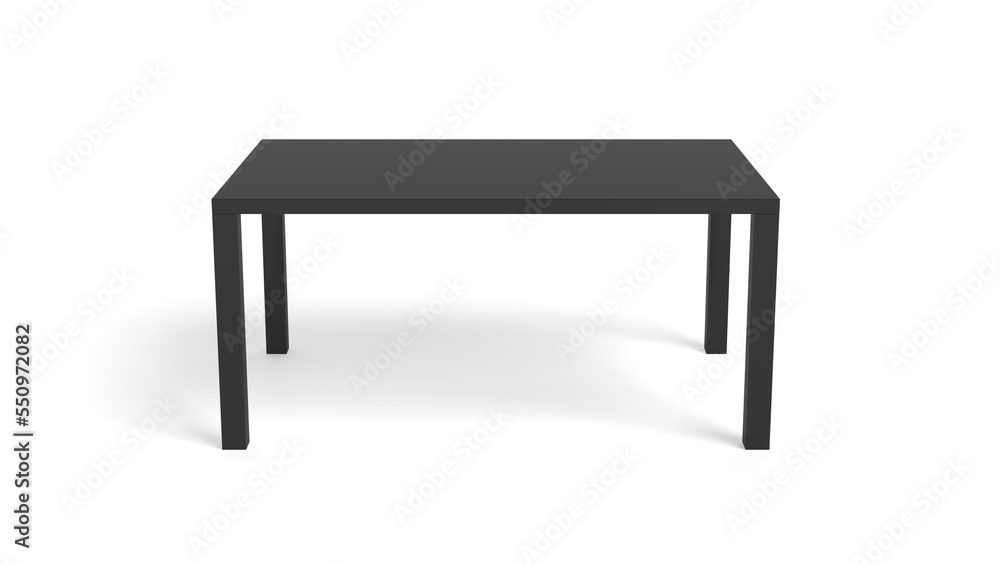 Modern table isolated on white background. 3d illustration. Modern table isolated on white background. 3d illustration.