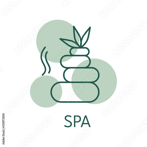 Spa color icon, logo style