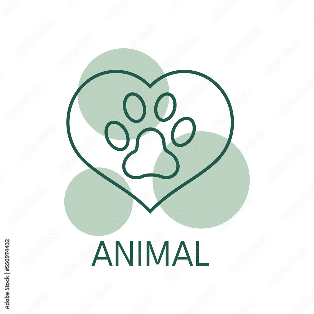 Animal color icon, logo style Animal color icon, logo style
