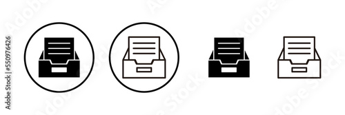 Archive folders icon vector illustration. Document vector icon. Archive storage icon.