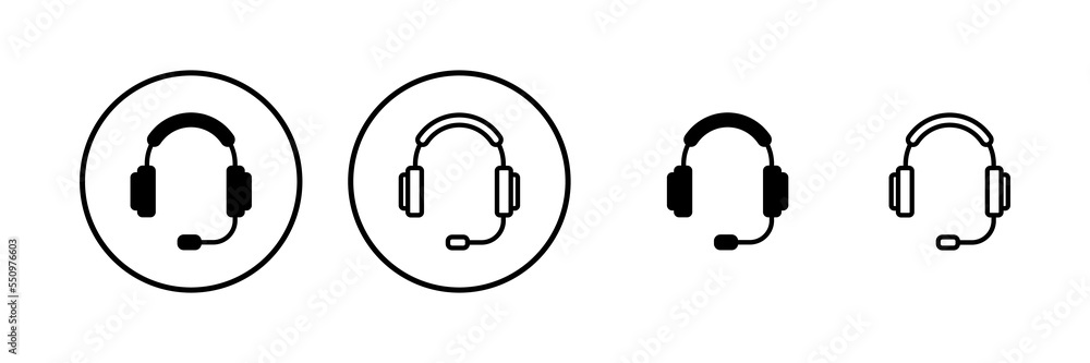 Headphone icon vector illustration. Headphone sign and symbol Headphone icon vector illustration. Headphone sign and symbol