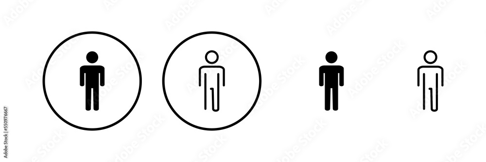 Man icon vector illustration. male sign and symbol. human symbol Man icon vector illustration. male sign and symbol. human symbol